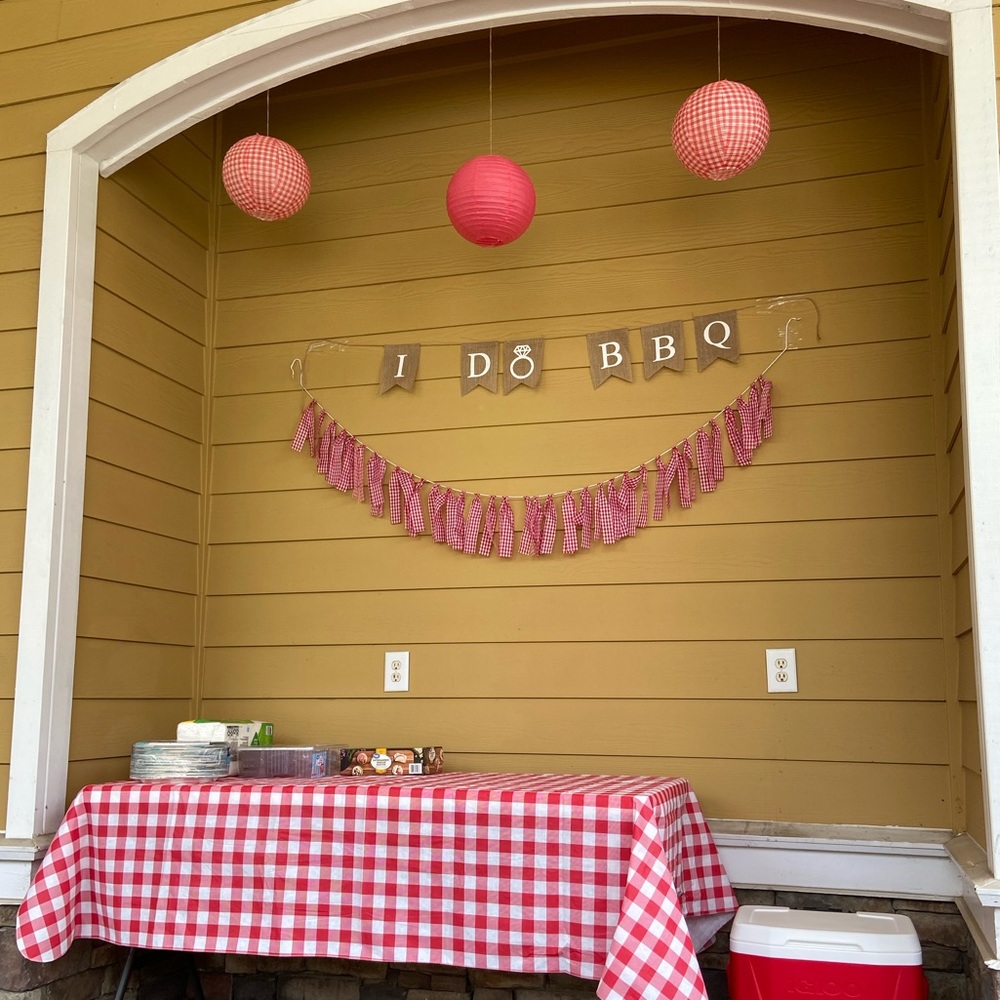 I Do BBQ Engagement Party Decor